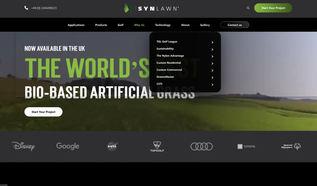 SynLawn - website maintenance