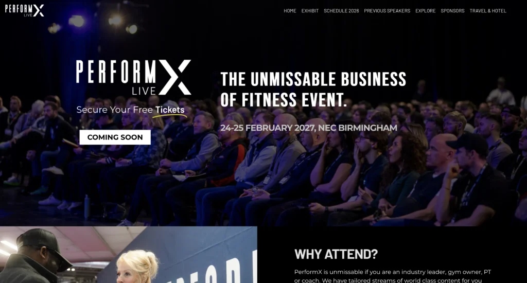 Event website development